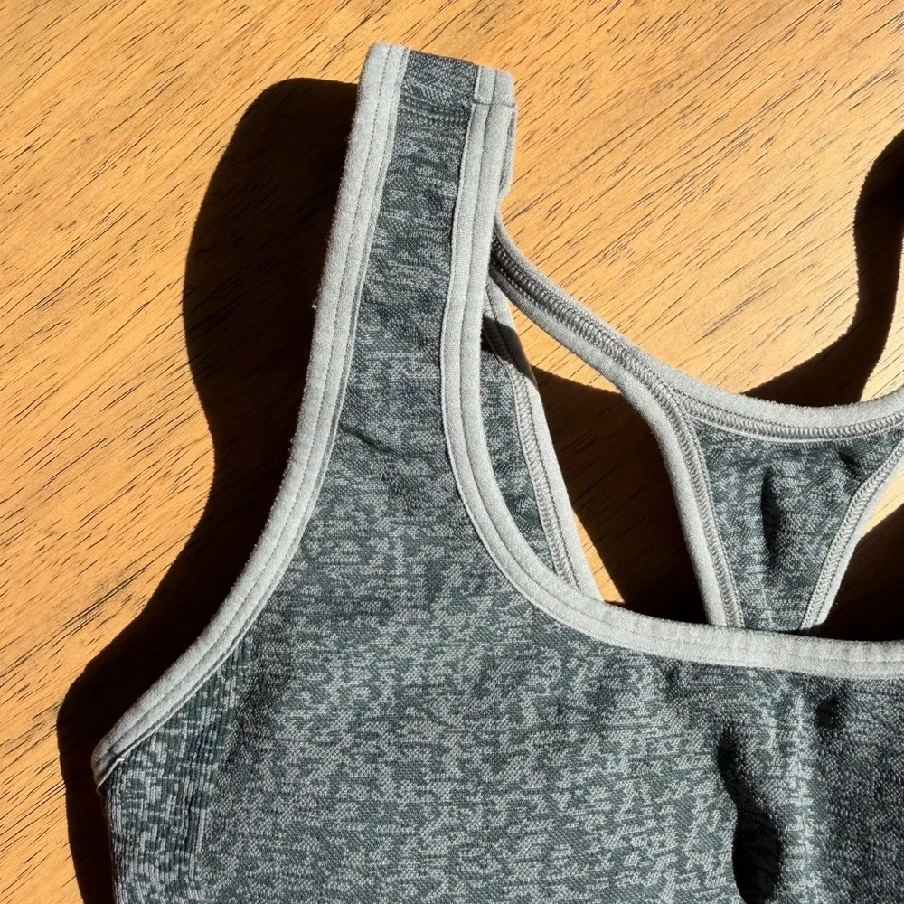 Women’s | Gymshark Seamless Scoop Sports Bra Medium Support, Marl Green | Medium